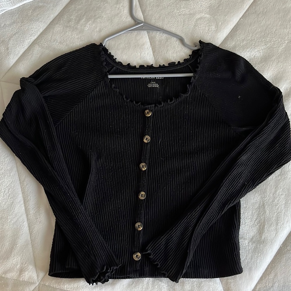 black sweater